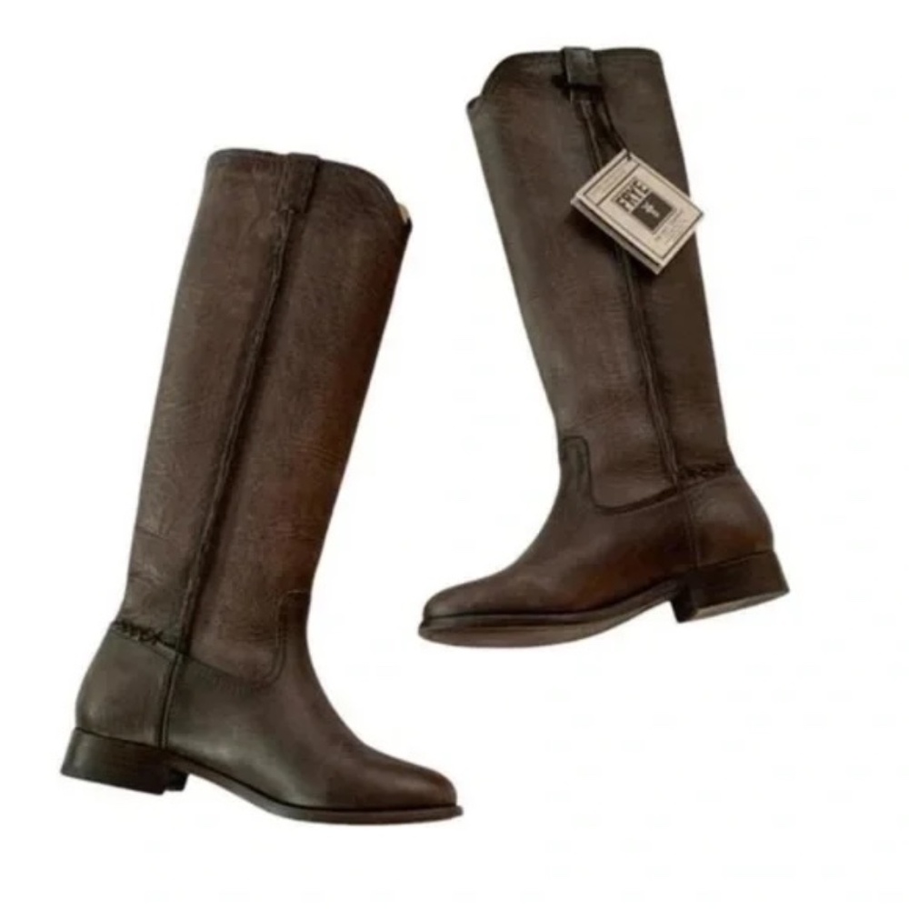 NIB FRYE CARA TALL RIDING WESTERN LEATHER BOOTS NIB SZ 5.5